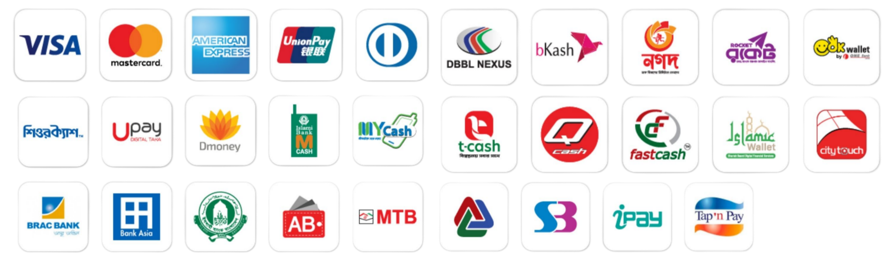 bKash, SSLCommerz Payments